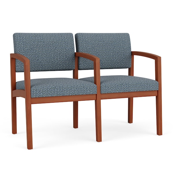 Lesro Lenox 2 Seat Tandem Seating W/ Arm, 44 in W 26 in L 31.5 in H LW2103 - main
